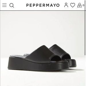 Never worn!!! Peppermayo platform mules